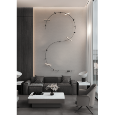 Шинопровод магнитный гибкий Crystal Lux CLT 0.117 01 L1000 BL