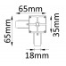 Соединитель L-образный (однофазный) Crystal Lux CLT 0.211 02 BL