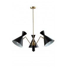 Люстра Crystal Lux JOVEN SP3 GOLD/BLACK