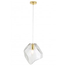 Светильник подвесной Crystal Lux NUESTRO SP1 GOLD/TRANSPARENT