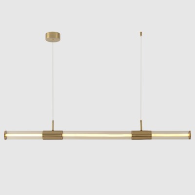 Светильник подвесной Crystal Lux LINEUP SP24W LED BRASS