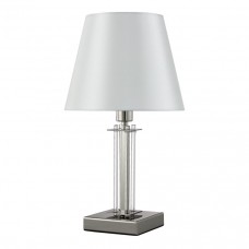 Настольная лампа Crystal Lux Nicolas LG1 Nickel/White