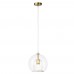 Светильник подвесной Crystal Lux LUISA SP1 BRASS/TRANSPARENT